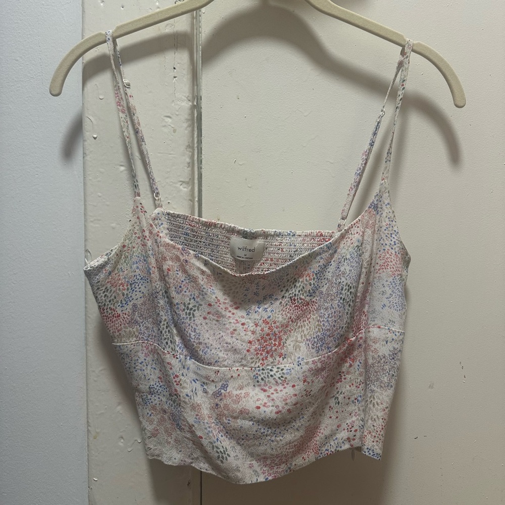 Wilfred Aritzia Strappy Floral Tank